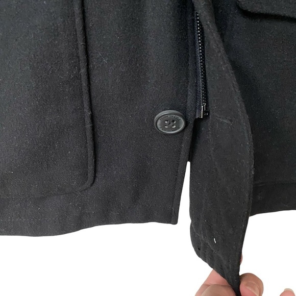 Kenneth Cole New York Wool-Blend Black Field Jacket Quilted Lined XL - Picture 8 of 15